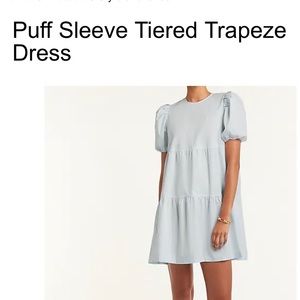 Express Puff Sleeve Tiered Trapeze